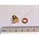 Screw for oiler M 6, brass