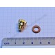 Screw for oiler M 6, brass