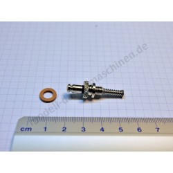 Spring loaded safety valve, after 1990, screw M 6 x 0,75 fine thread, nickel plated