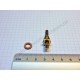 Spring loaded safety valve, after 1990, screw M 6 x 0,75 fine thread, brass