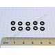 Sealing rings for steam supply valve item n° 01600, 01601 (10 pc. in a bag, leather sealing rings)