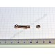 Handrail support, nickel plated, with nut