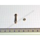 Handrail support, nickel plated, with nut