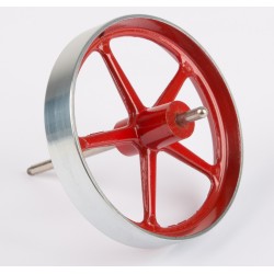 Flywheel, 80 mm diameter, with axle