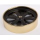 Wheel, rear, 100 mm diameter, black/brass