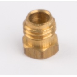 Pipe coupling nut for steam pipe fixing, brass, M6x0,75