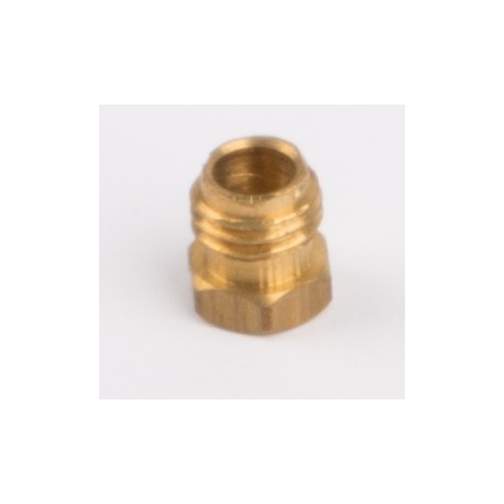 Pipe coupling nut for steam pipe fixing, brass, M6x0,75